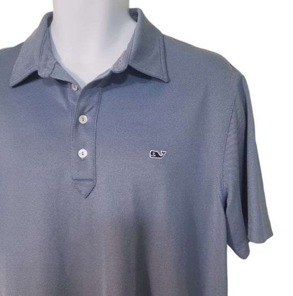 Vineyard Vines Performance Golf Preppy Stretch Fall Office Polo Shirt - Men's - Picture 3 of 6
